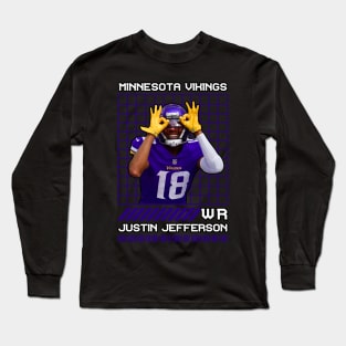 JUSTIN JEFFERSON - WR - MINNESOTA VIKINGS Long Sleeve T-Shirt